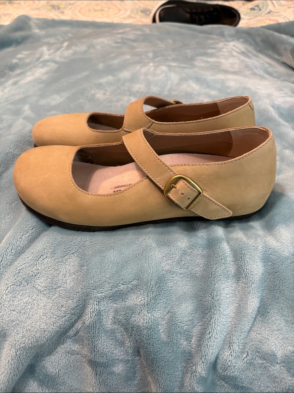 Birkenstock Santa Clarita Tan Natural Leather Mary Jane EU 40 US 9–9.5